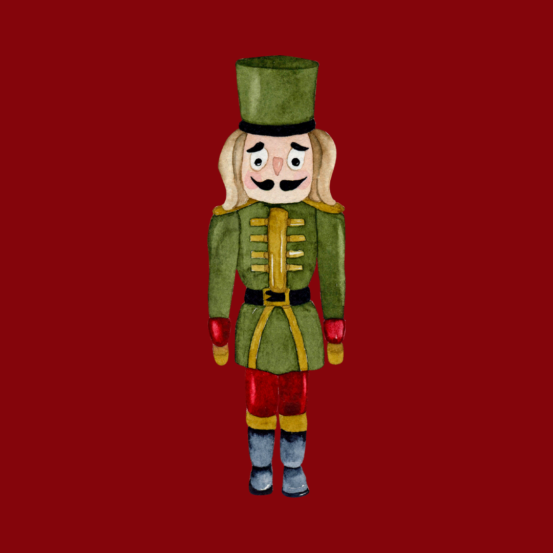 Nutcracker Handcrafted Candle